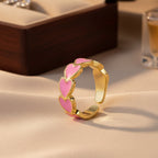 Divine Hearts Open - end Ring - Sweetheart Jewel