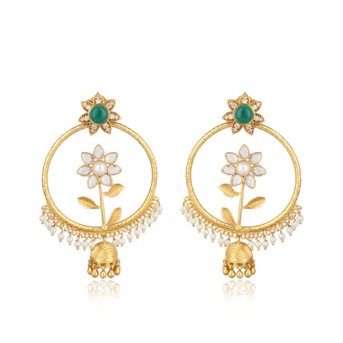 Enchanted Garden Pearl Dangle Earrings - Sweetheart Jewel