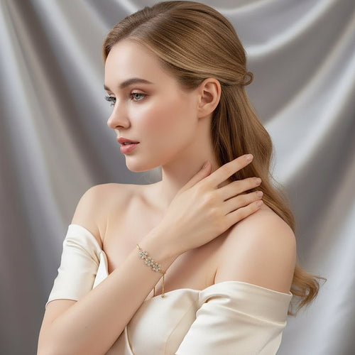 Flower Love Charm Bracelet - Sweetheart Jewel