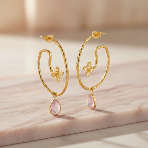 Golden Blossom Earrings - Sweetheart Jewel