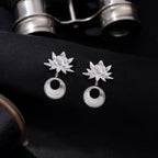 Lotus Moonlight Drop Earrings - Sweetheart Jewel