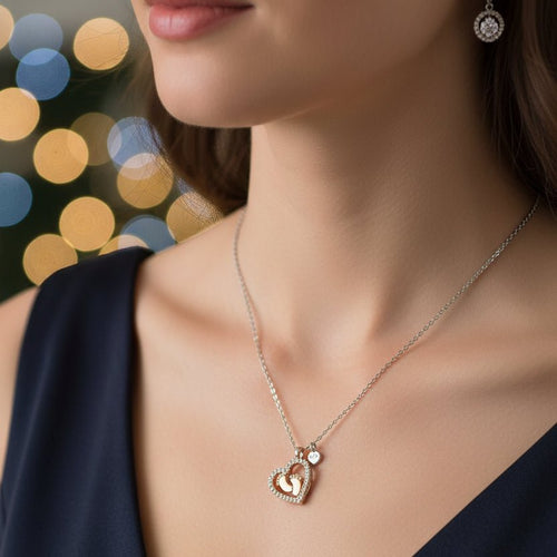 Love You to Tiny Toes Heart Necklace - Sweetheart Jewel