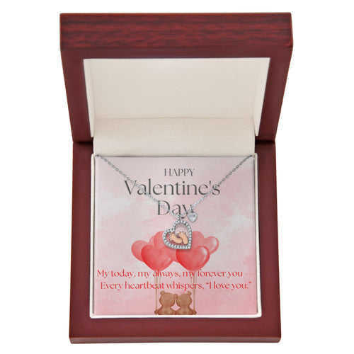 Love You to Tiny Toes Heart Necklace - Sweetheart Jewel