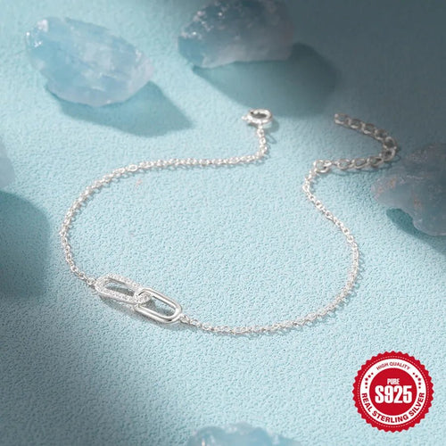 LoveBond Crystal Link Bracelet – Elegant Everyday Luxury - Sweetheart Jewel