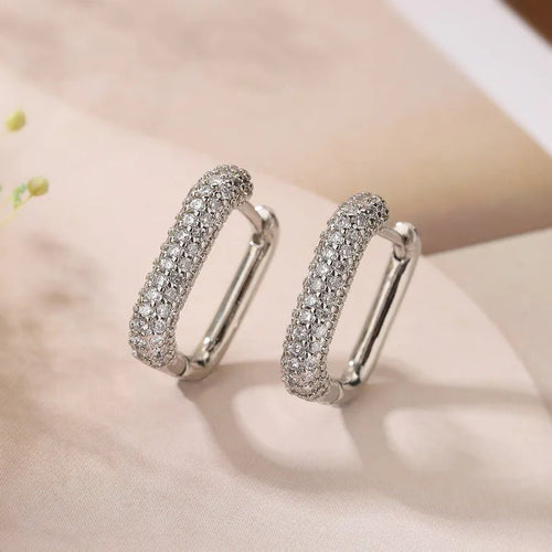 Luxe Radiance Hoop Earrings - Sweetheart Jewel