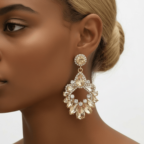 Luxurious Chandelier Drop Earrings - Sweetheart Jewel