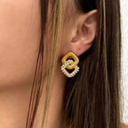 Modern Style Pearls Earring - Sweetheart Jewel