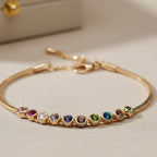 Multicolored Austrian Crystal Bracelet - Sweetheart Jewel
