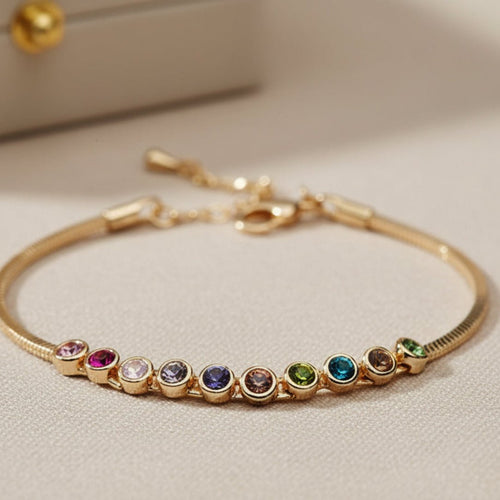 Multicolored Austrian Crystal Bracelet - Sweetheart Jewel