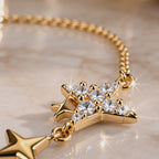 Starlight Celestial Crystal Bracelet – Adjustable Star Bracelet for Women