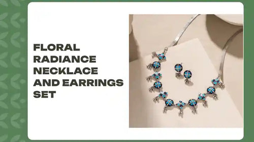 Floral Radiance Necklace and Earrings Set