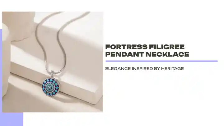 Fortress Filigree Pendant Necklace by@Outfy
