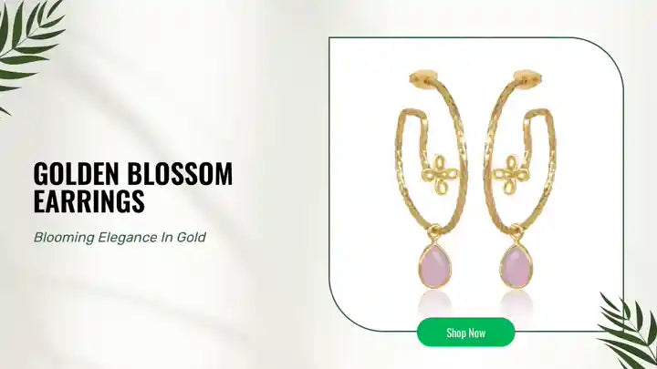 Golden Blossom Earrings