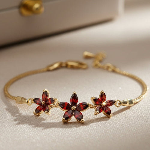 Romantic Flowers Bracelet - Sweetheart Jewel