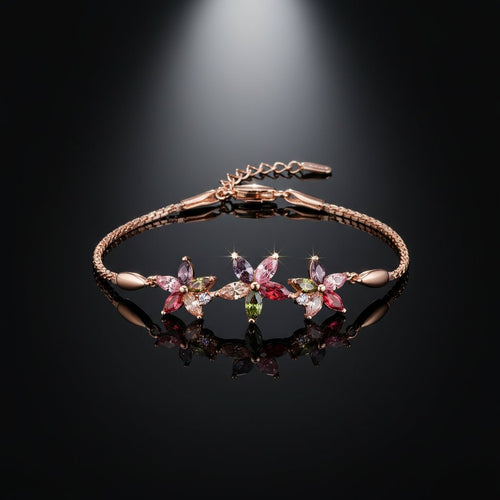 Romantic Flowers Bracelet - Sweetheart Jewel