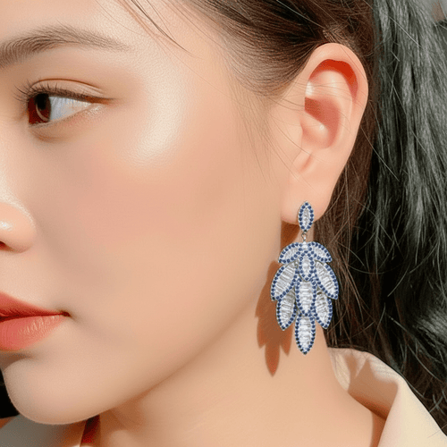 Romantic Leaves Drop Earrings - Sweetheart Jewel