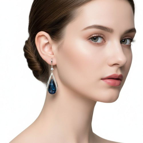 Shine Lady Water Droplets Drop Earrings - Sweetheart Jewel