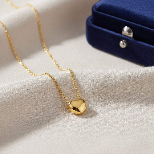 Sweet Heart 18K Rose Gold Pendant Necklace - Sweetheart Jewel